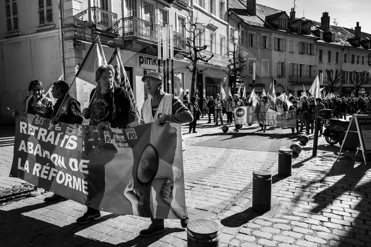 16 février 2023 : Manifestation contre la réforme des retraites à Gap (Hautes-Alpes)