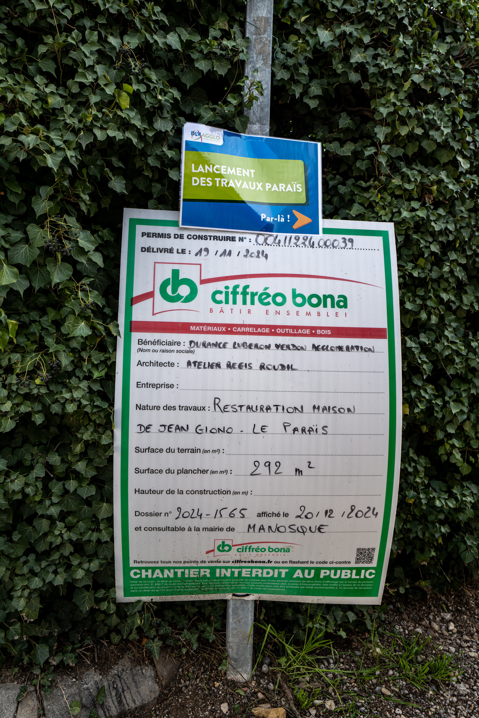 28 février 2025 : Manosque - Maison de Jean Giono - Rénovation et maison de site