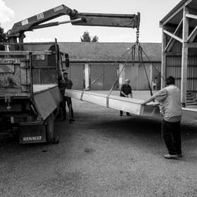 L'installation de la cabane