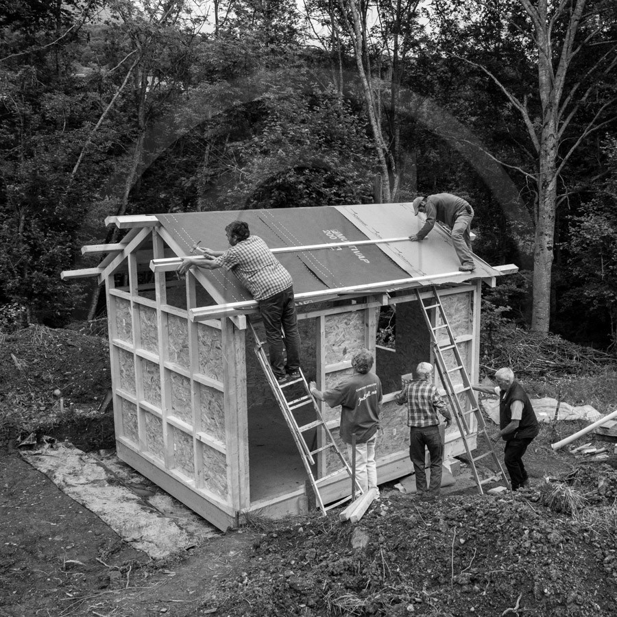 Installation de la cabane