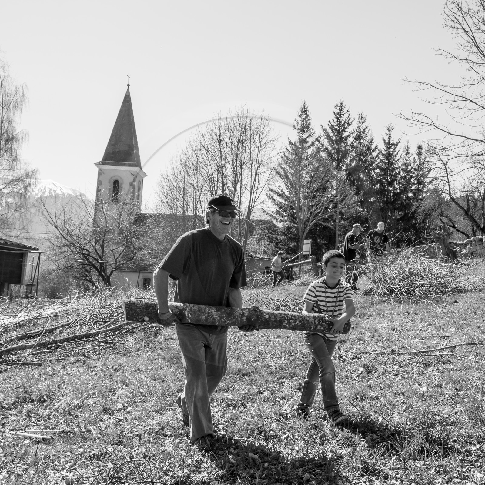 Nettoyage du terrain - Coupe du bois - 29 03 17