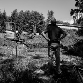 L'installation de la cabane