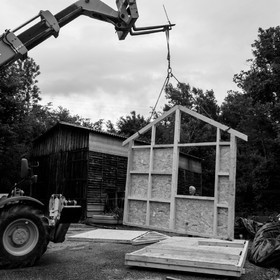 Installation de la cabane