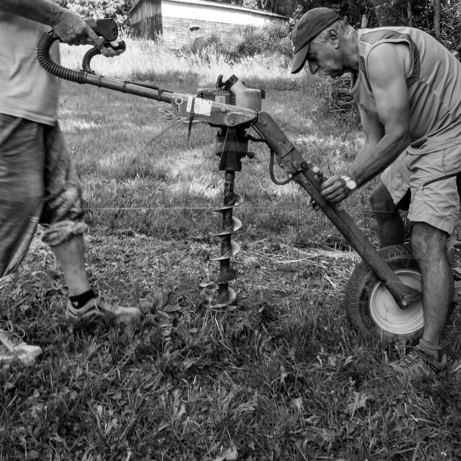 14 juin 2017 - Pose de la clôture