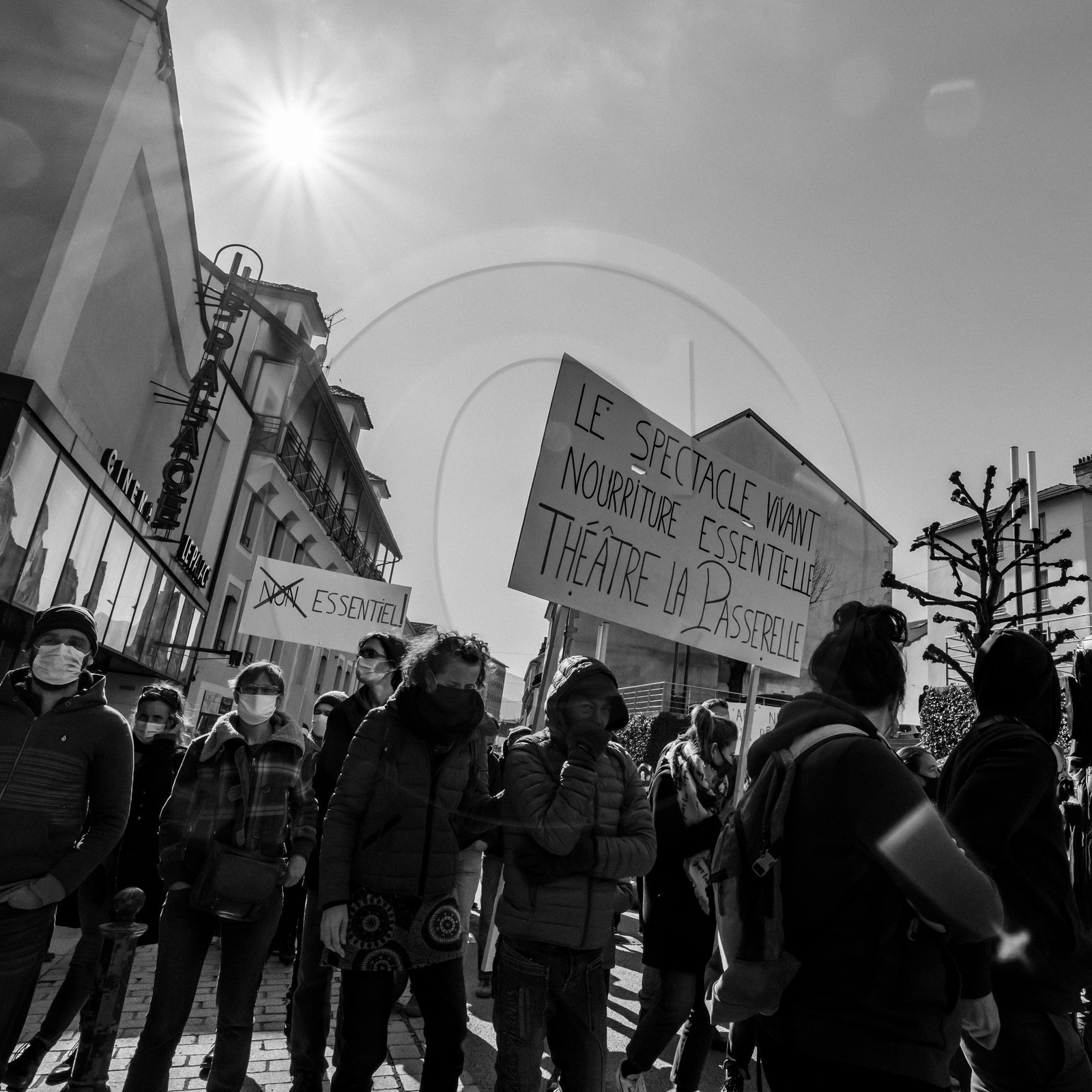 21 mars 2021 - Gap - Mobilisation pour la réouverture des lieux culturels