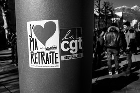 31 janvier 2023 : Manifestation contre la réforme des retraites. Plus de 4000 personnes dans les rues de Gap (Hautes-Alpes).