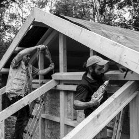 Construction d'une cabane