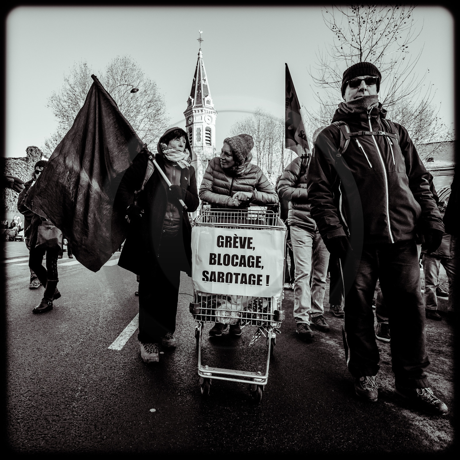 Manifestation à Gap le 12 décembre 2019.