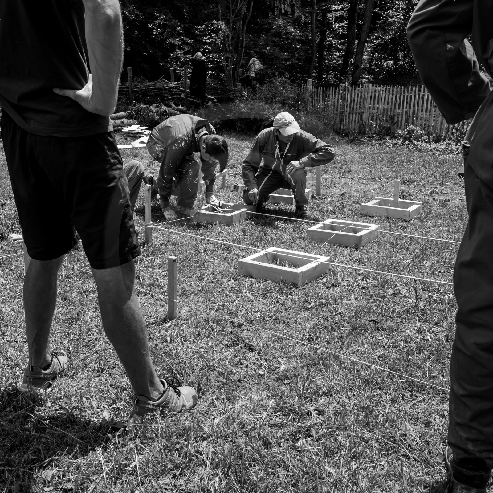 Construction de bacs surélevés Construction de bacs surélevés