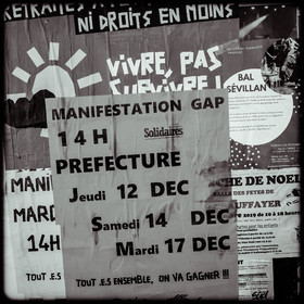 Manifestation à Gap le 12 décembre 2019.