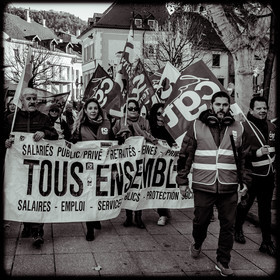 Manifestation à Gap le 10 décembre 2019.