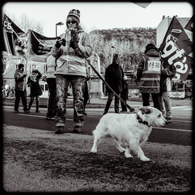 Manifestation à Gap le 12 décembre 2019.