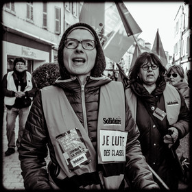 Manifestation à Gap le 10 décembre 2019.