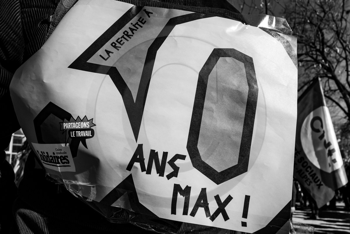 16 février 2023 : Manifestation contre la réforme des retraites à Gap (Hautes-Alpes)