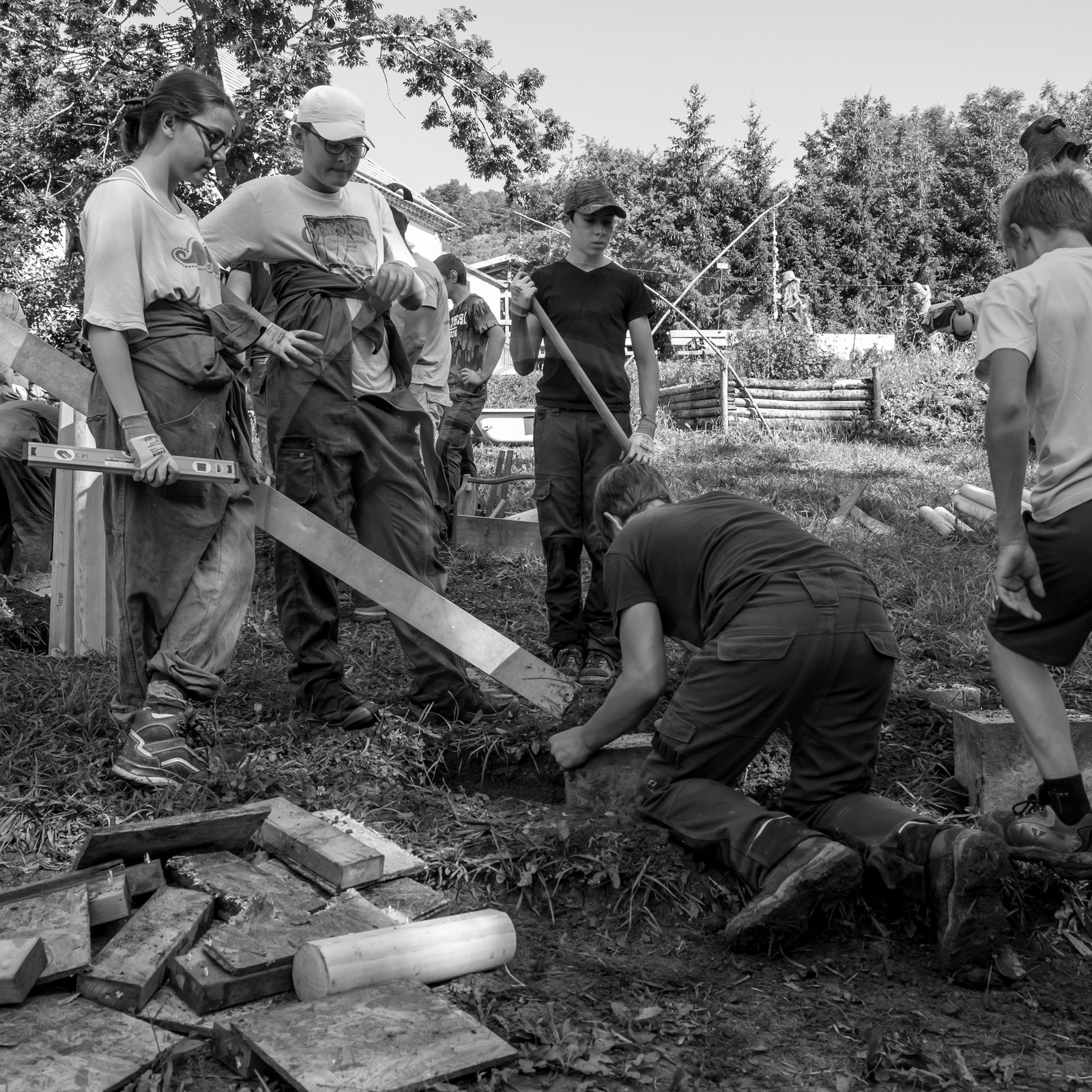 Construction de bacs surélevés