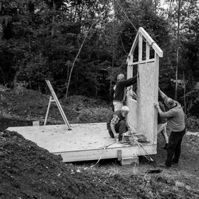 Installation de la cabane
