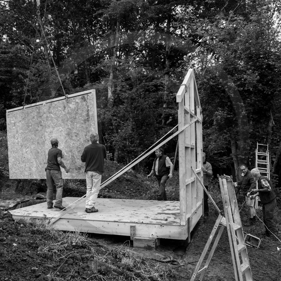 Installation de la cabane