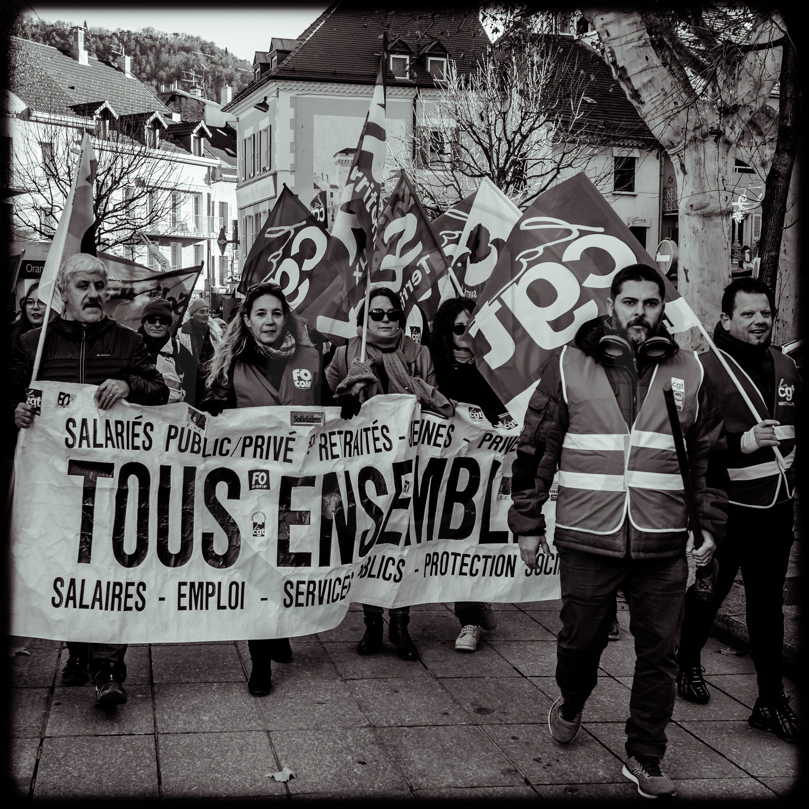 Manifestation à Gap le 10 décembre 2019.