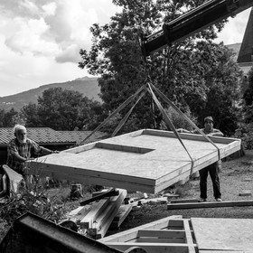 L'installation de la cabane