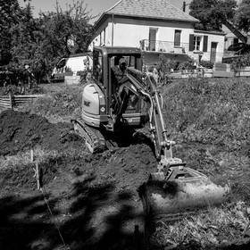 L'installation de la cabane