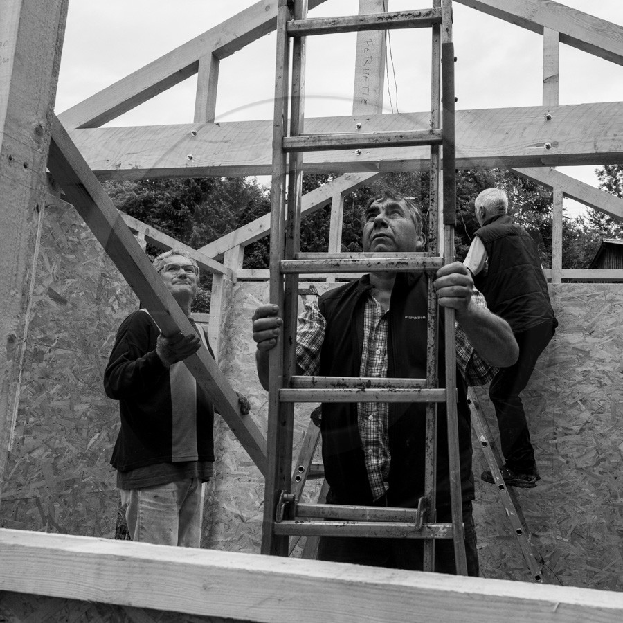 Installation de la cabane
