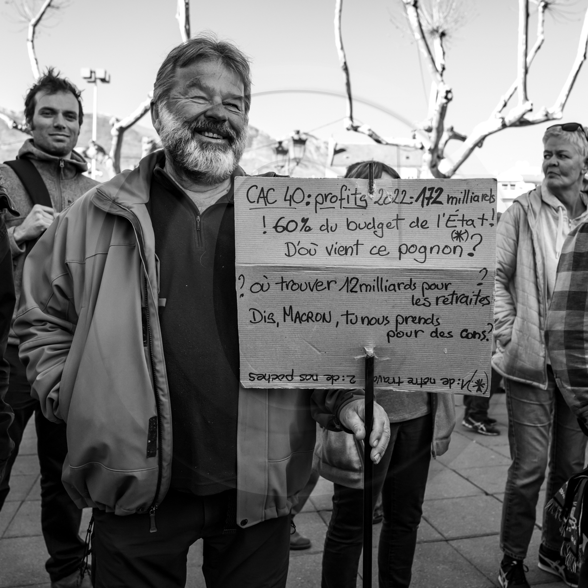 16 février 2023 : Manifestation contre la réforme des retraites à Gap (Hautes-Alpes)