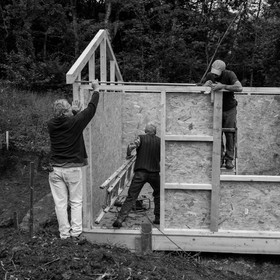 Installation de la cabane