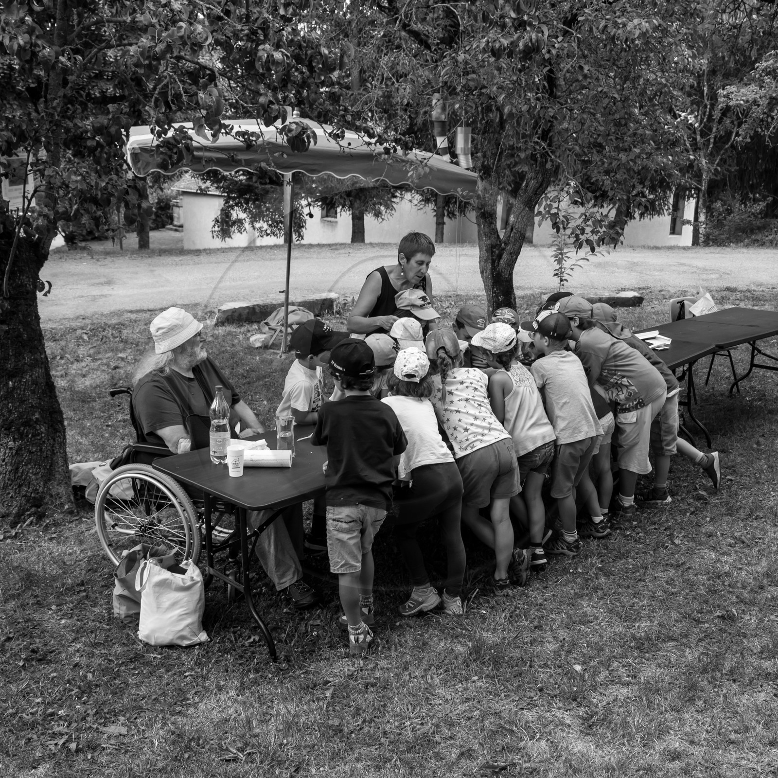 Avec l'école de Saint-Bonnet