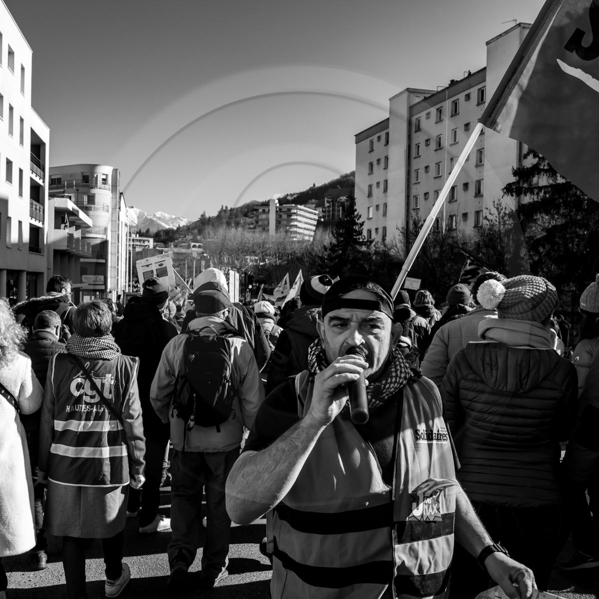 31 janvier 2023 : Manifestation contre la réforme des retraites. Plus de 4000 personnes dans les rues de Gap (Hautes-Alpes). 31 janvier 2023 : Manifestation contre la réforme des retraites. Plus de 4000 personnes dans les rues de Gap (Hautes-Alpes).