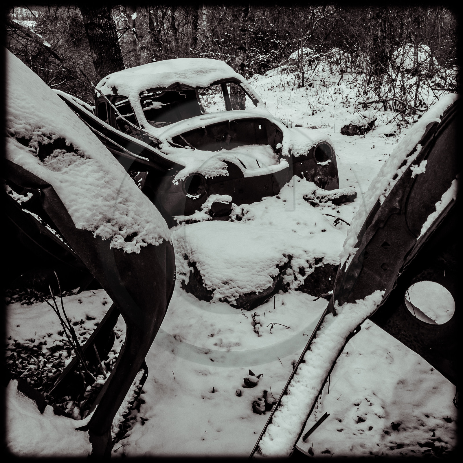 Un cimetière de voitures Un cimetière de voitures