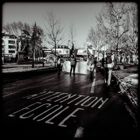 Manifestation à Gap le 12 décembre 2019.