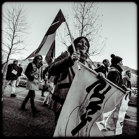 Manifestation à Gap le 12 décembre 2019.