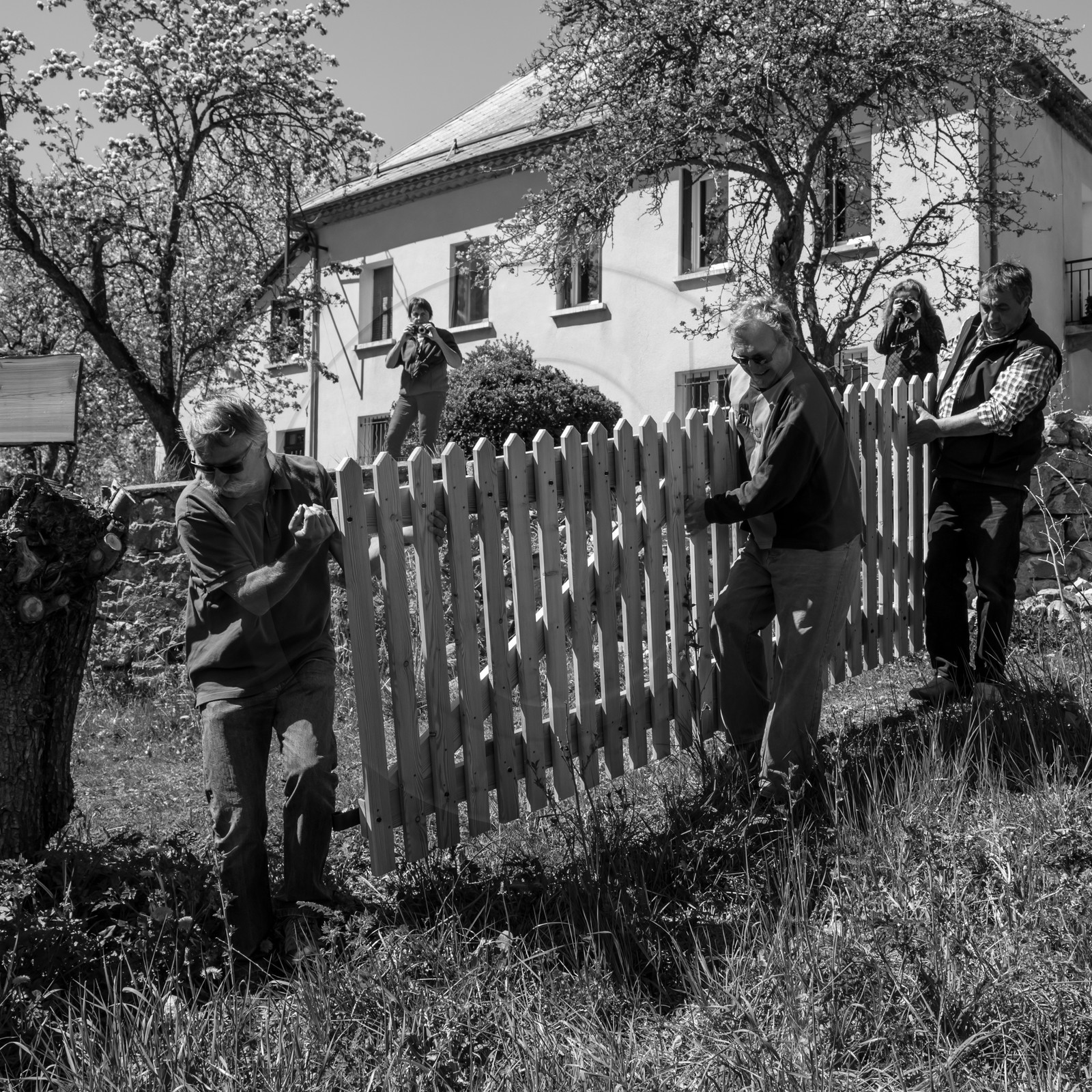 La pose du portail - 17 04 17