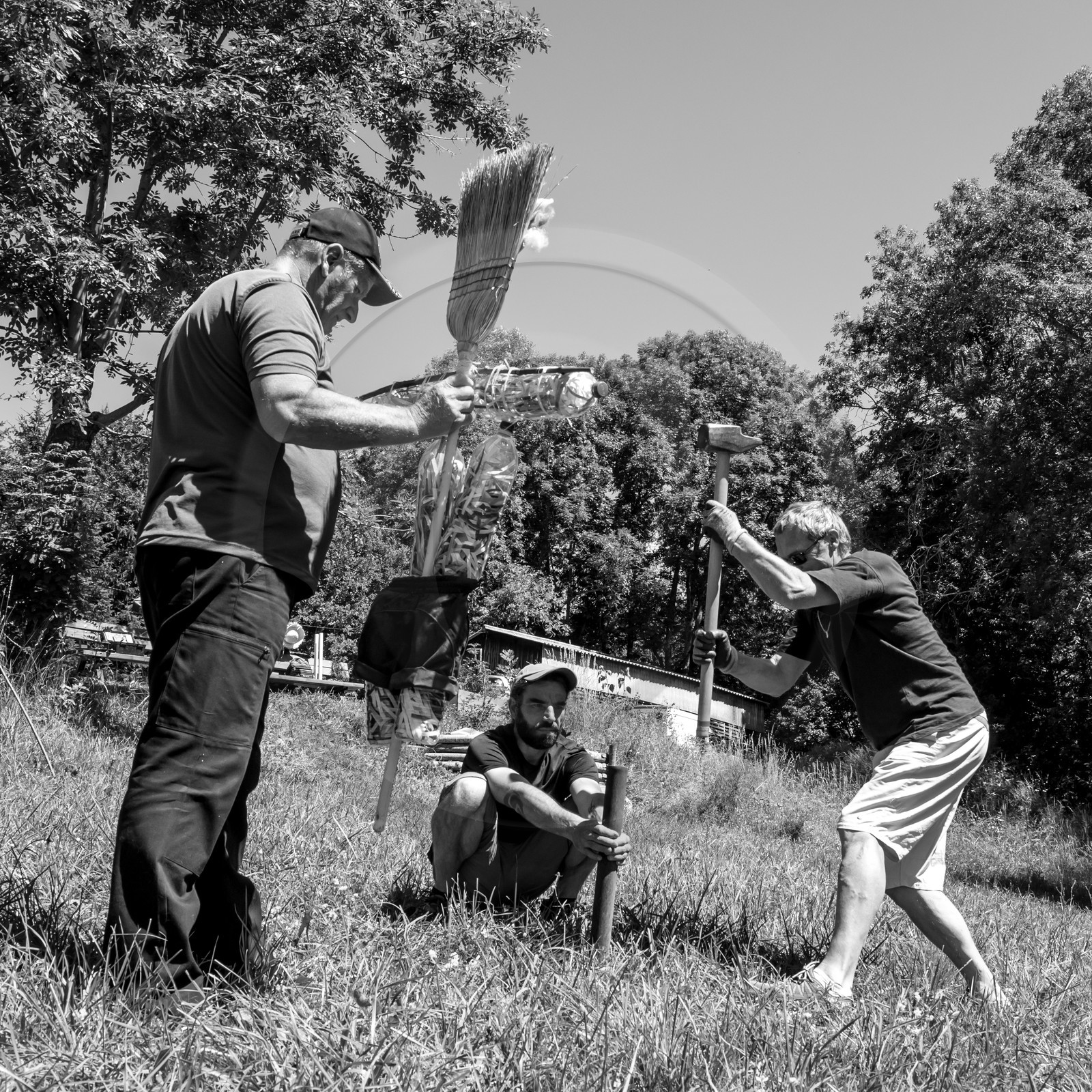 05 juillet 2017 - Installation épouvantails