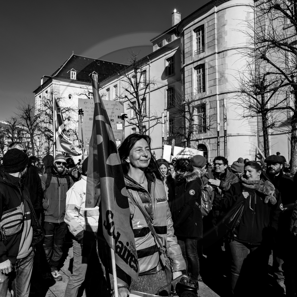 31 janvier 2023 : Manifestation contre la réforme des retraites. Plus de 4000 personnes dans les rues de Gap (Hautes-Alpes).