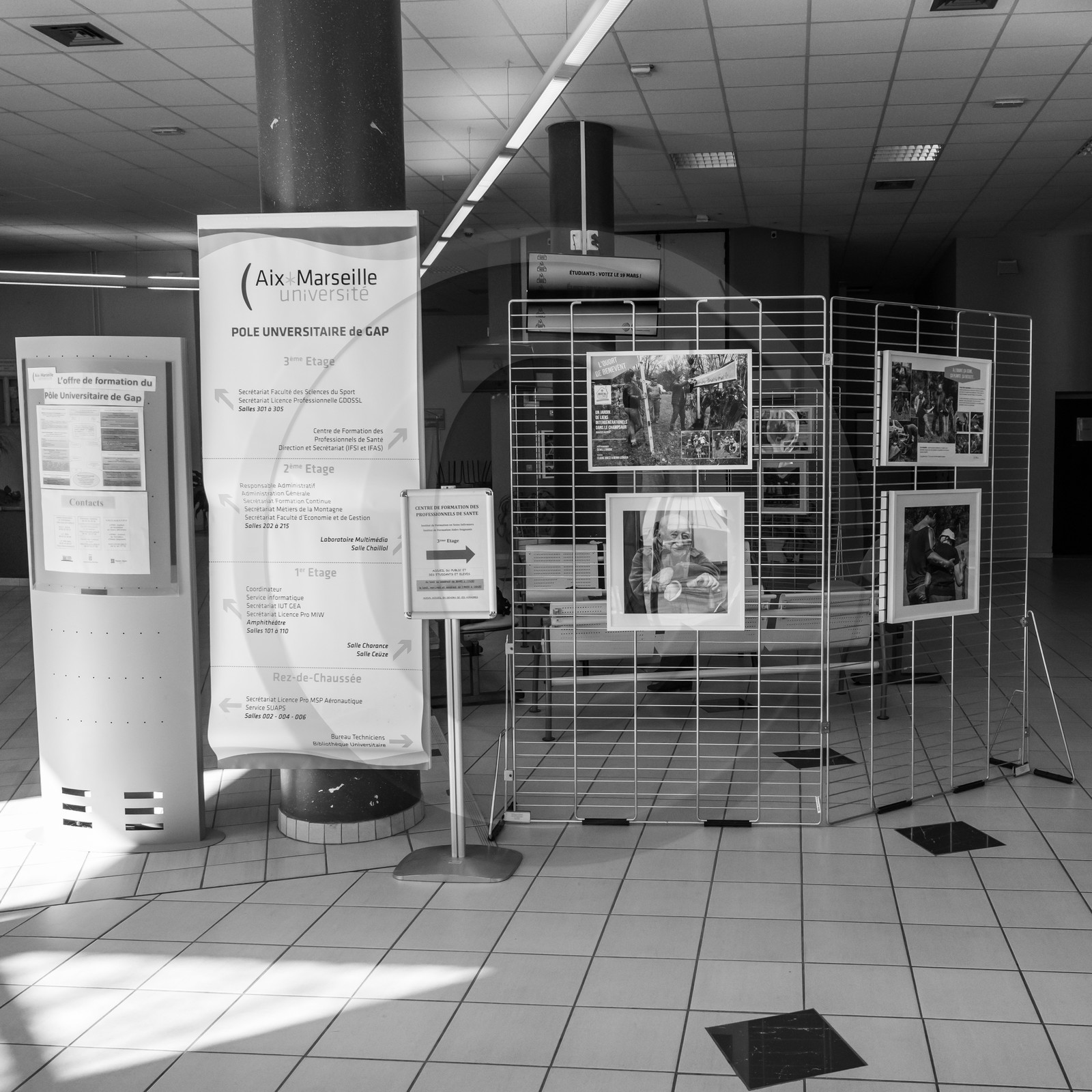 18 mars 2019 : Exposition au Pôle Universitaire de Gap.