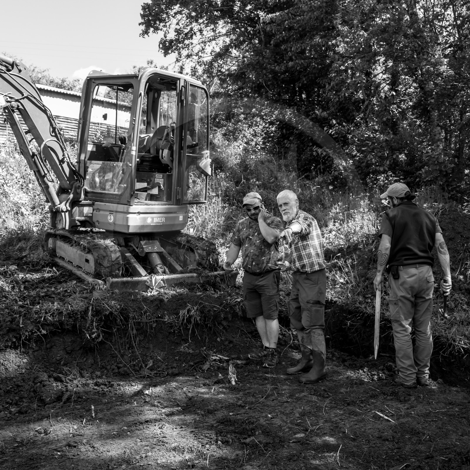 L'installation de la cabane