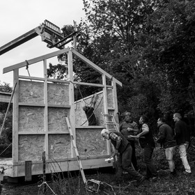 Installation de la cabane