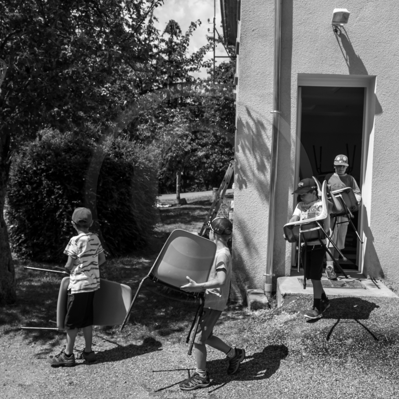 Avec l'école de Saint-Bonnet