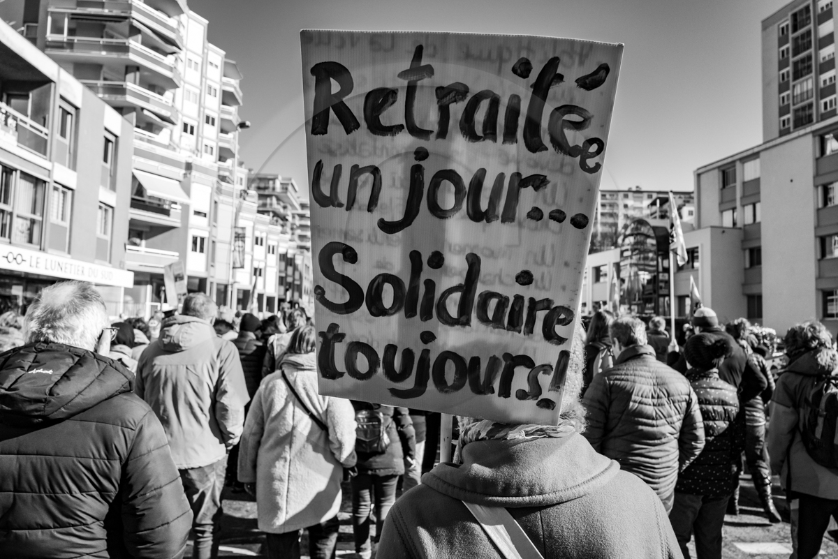 7 février 2023 : Défenses de retraites à Gap