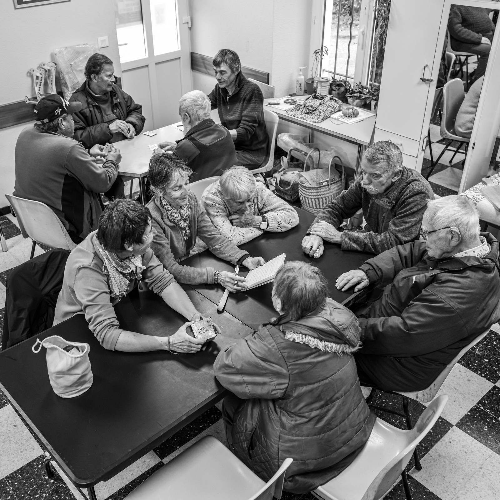 Broderies sur les photographies de Denis Lebioda, jeux, panneaux mon livre préféré, voyage en amérique latine de Claudine et Denis Meyer