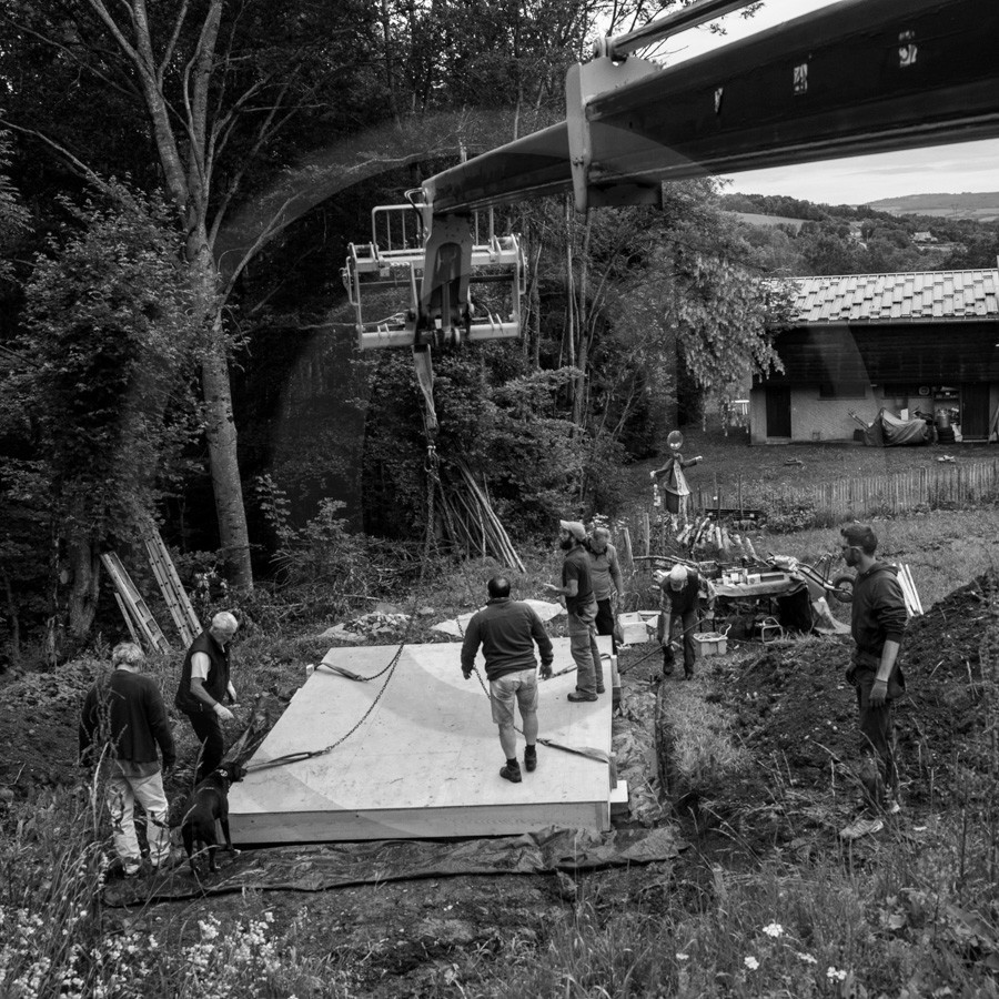 Installation de la cabane