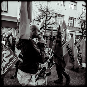 Manifestation à Gap le 12 décembre 2019.