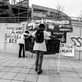 04 février 2021 à Gap (Hautes-Alpes) : Manifestation des soignants oubliés du Ségur de la santé.