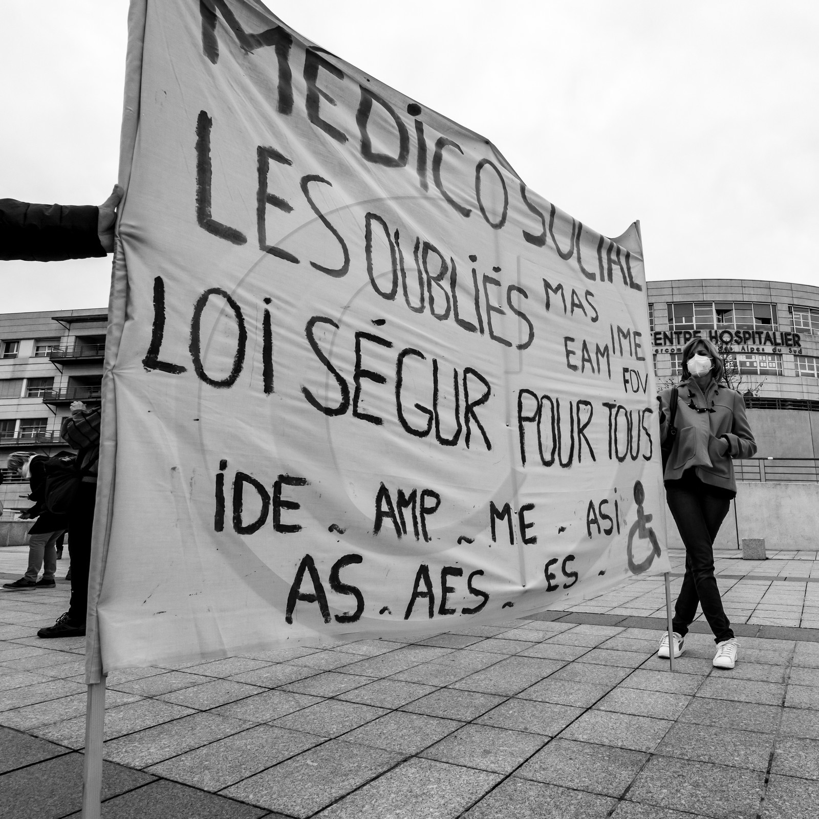 04 février 2021 à Gap (Hautes-Alpes) : Manifestation des soignants oubliés du Ségur de la santé. 04 février 2021 à Gap (Hautes-Alpes) : Manifestation des soignants oubliés du Ségur de la santé.