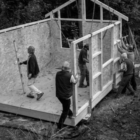 Installation de la cabane
