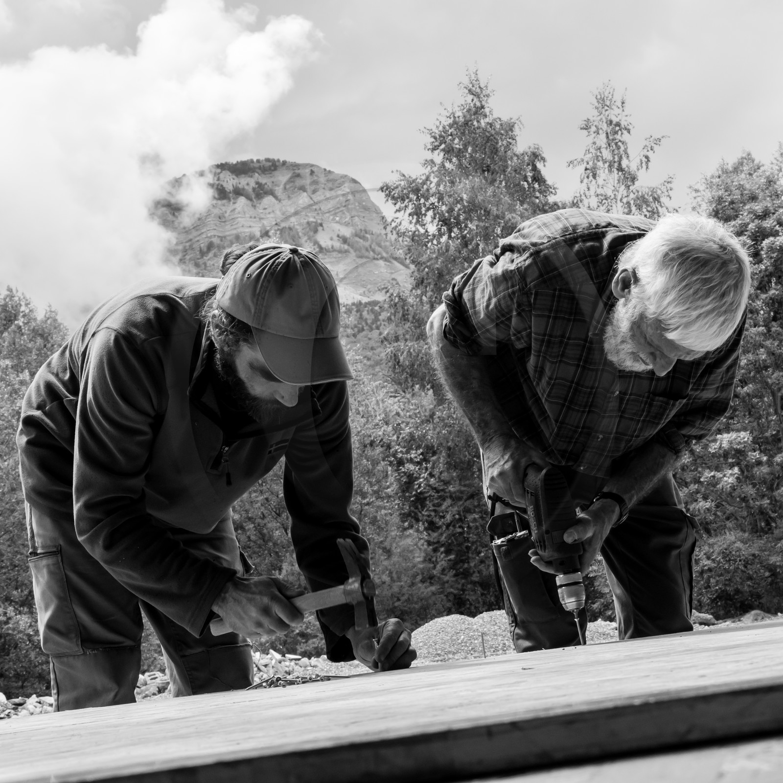 Construction d'une cabane Construction d'une cabane