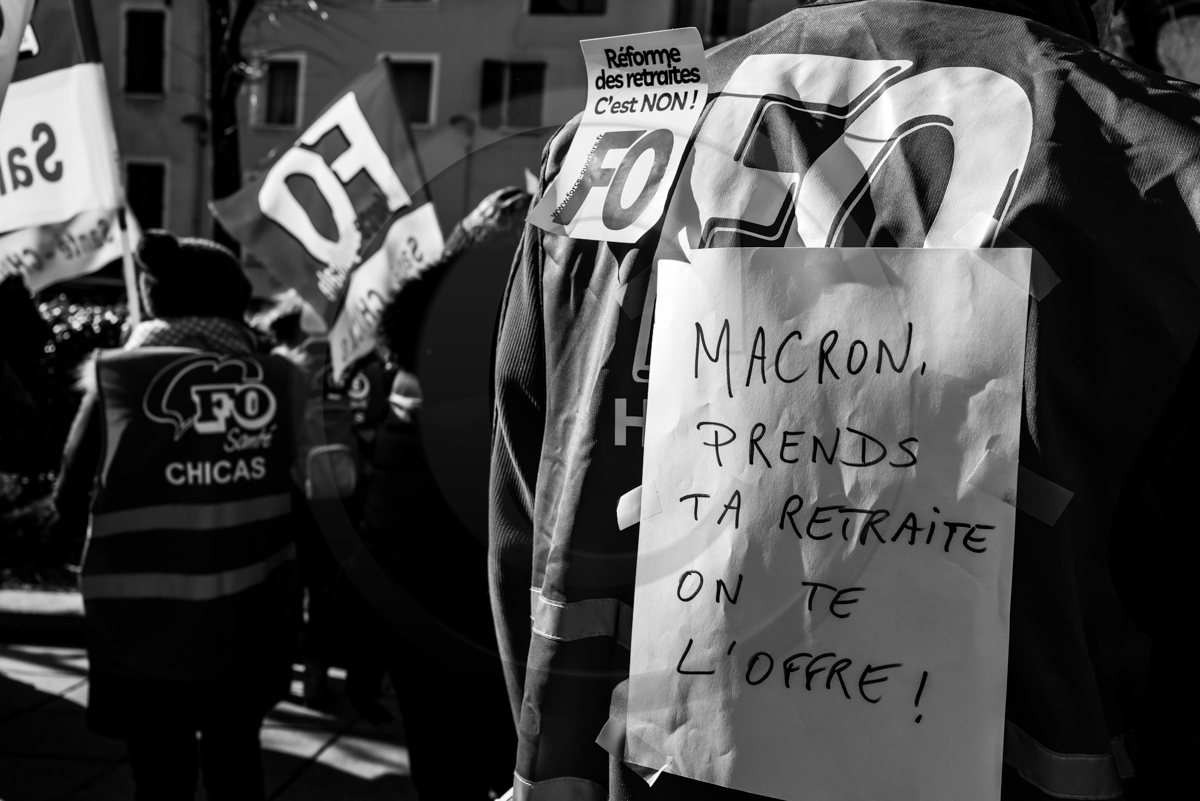 31 janvier 2023 : Manifestation contre la réforme des retraites. Plus de 4000 personnes dans les rues de Gap (Hautes-Alpes). 31 janvier 2023 : Manifestation contre la réforme des retraites. Plus de 4000 personnes dans les rues de Gap (Hautes-Alpes).