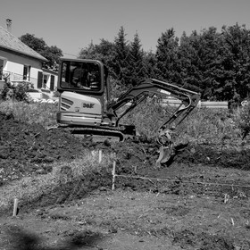 L'installation de la cabane