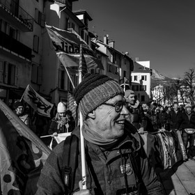 31 janvier 2023 : Manifestation contre la réforme des retraites. Plus de 4000 personnes dans les rues de Gap (Hautes-Alpes).
